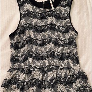 Petticoat Alley black and white lace top